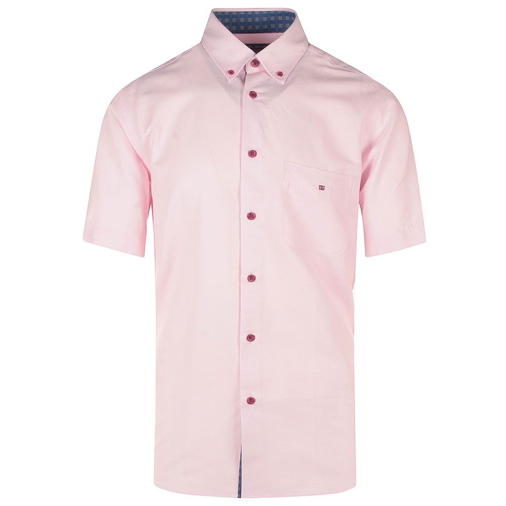 A10169 DG's New Drifter Short Sleeve Classic Oxford Shirt (Pink)