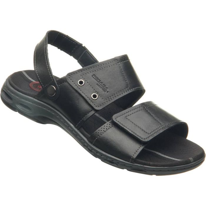 H1627 Pegada Velcro Sandal (Black)