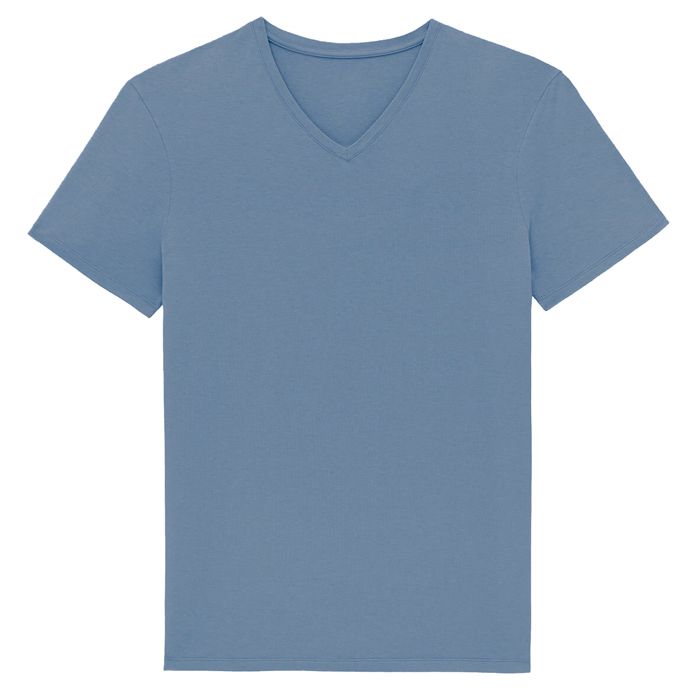 A10596 Cotton Valley Plain V-Neck T-Shirt (Denim)