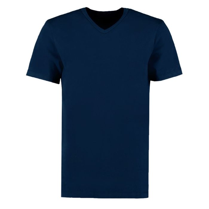A10596 Cotton Valley Plain V-Neck T-Shirt (Navy)