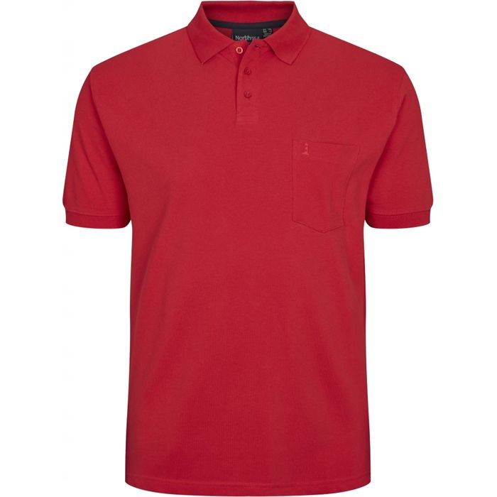 A10625 North 56.4 Plain Polo Shirt (Red)