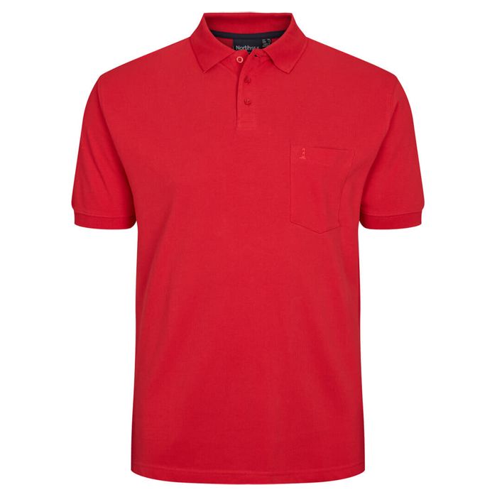 A10625XT Tall Fit North 56.4 Plain Polo Shirt (Red)