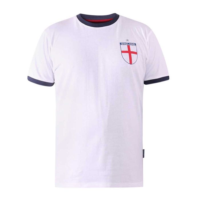 A10868XT Tall Fit D555 England Football T-Shirt (White)