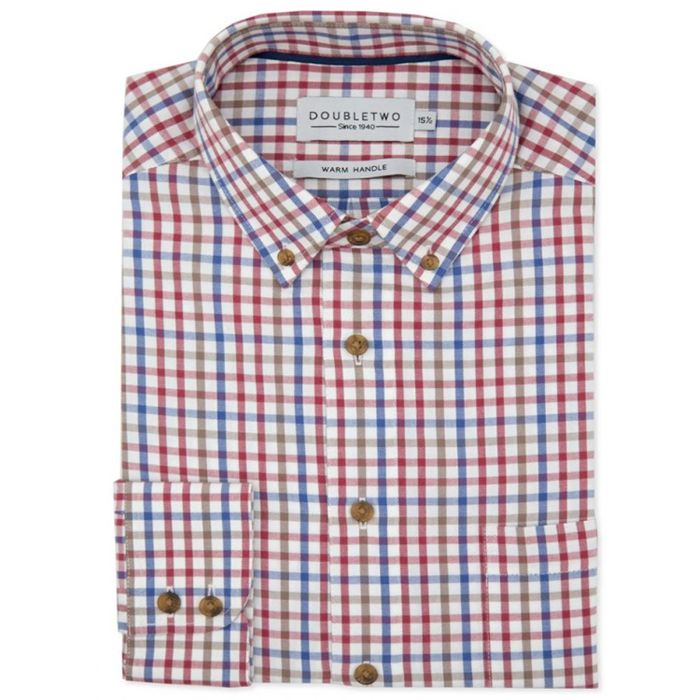 A10940 Double Two Tattersall Check Shirt