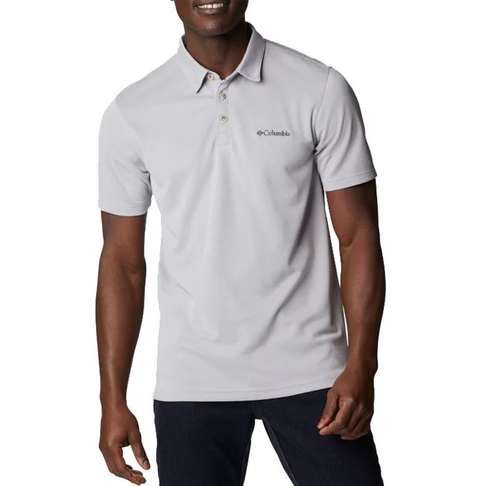 A11037 Columbia Nelson Point Polo Shirt (Grey)