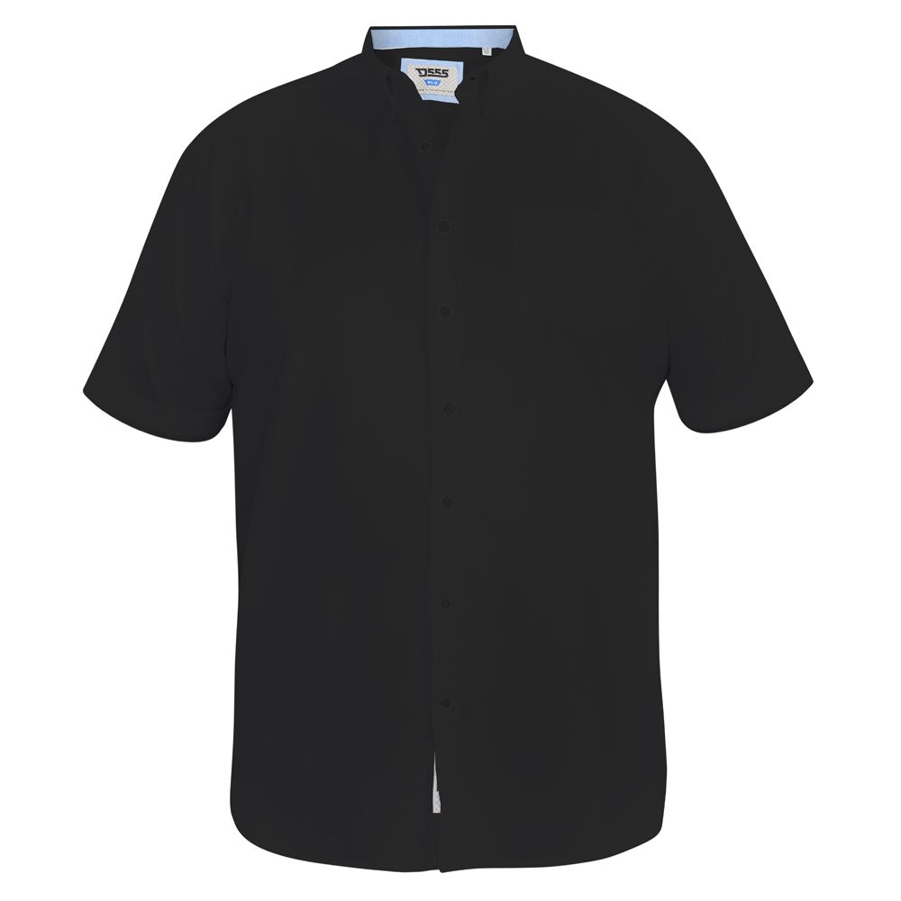 A11134 D555 Oxford Short Sleeve Shirt (Black)