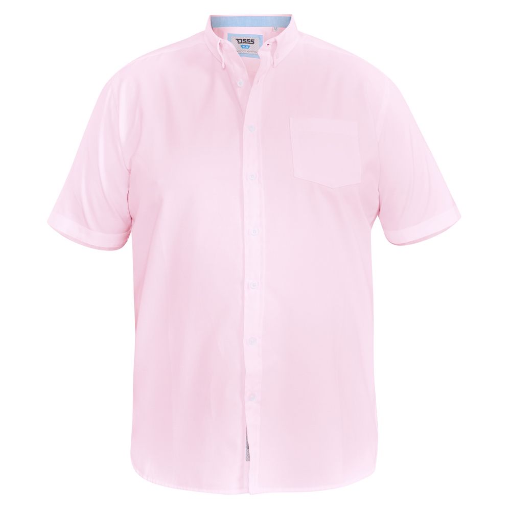 A11134 D555 Oxford Short Sleeve Shirt (Pink)