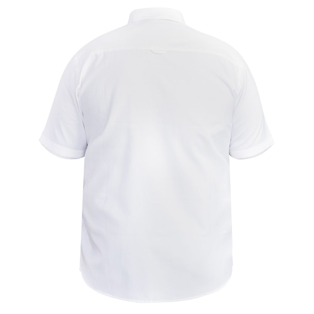 A11134 D555 Oxford Short Sleeve Shirt (White)