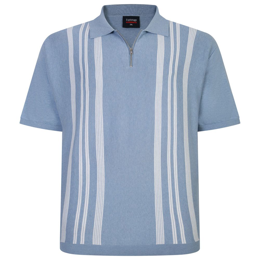 A11161 Espionage Knitted Polo Shirt (Blue)