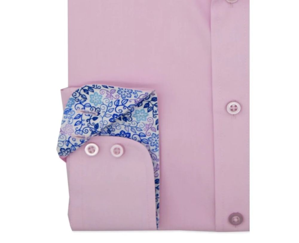 A11166 Double Two Long Sleeve Formal Shirt (Pink)