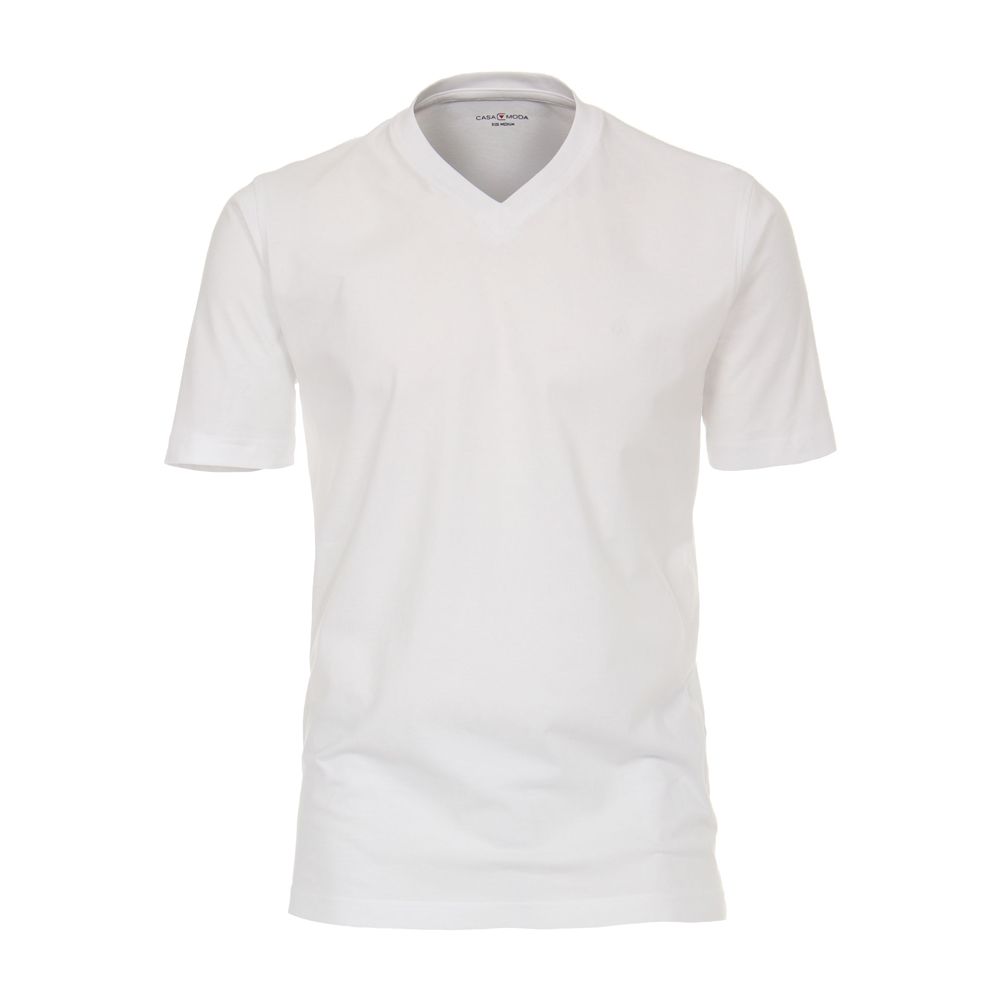 A11198 Casamoda Twin Pack V Neck T-Shirt (White)