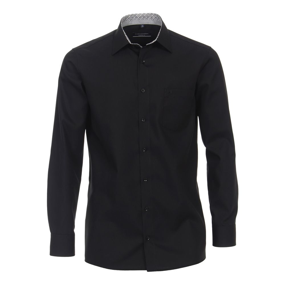 A11199XT Tall Fit Casamoda Premium Formal Shirt (Black)