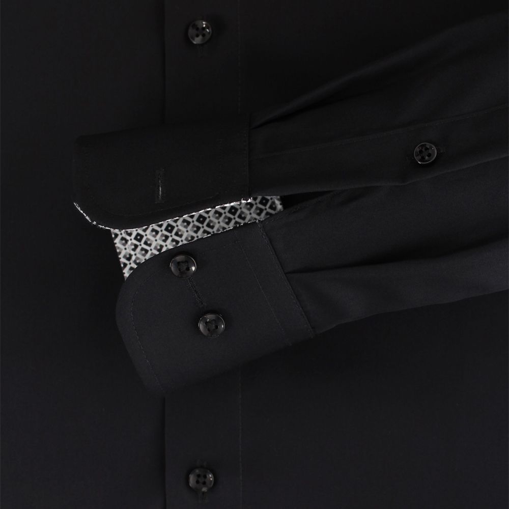 A11199XT Tall Fit Casamoda Premium Formal Shirt (Black)