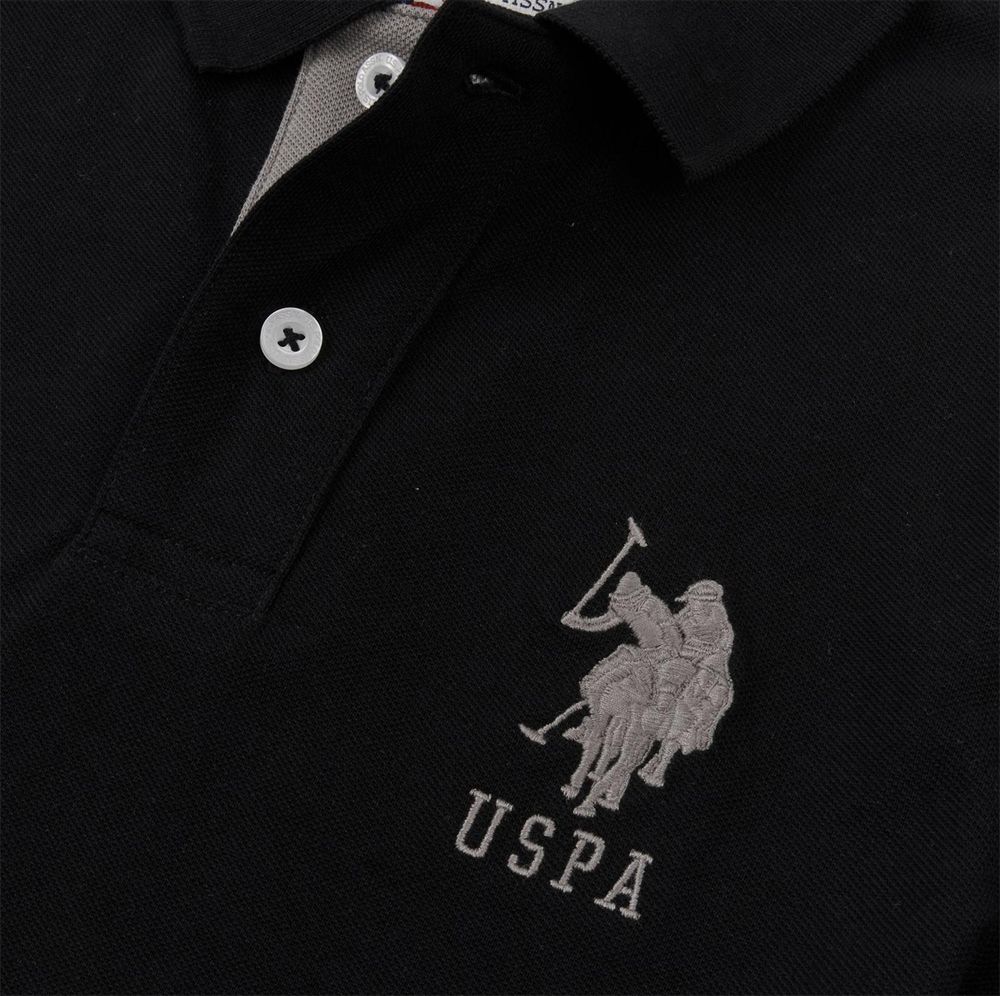 A11227 U.S. Polo Assn. Player 3 Polo Shirt (Black)