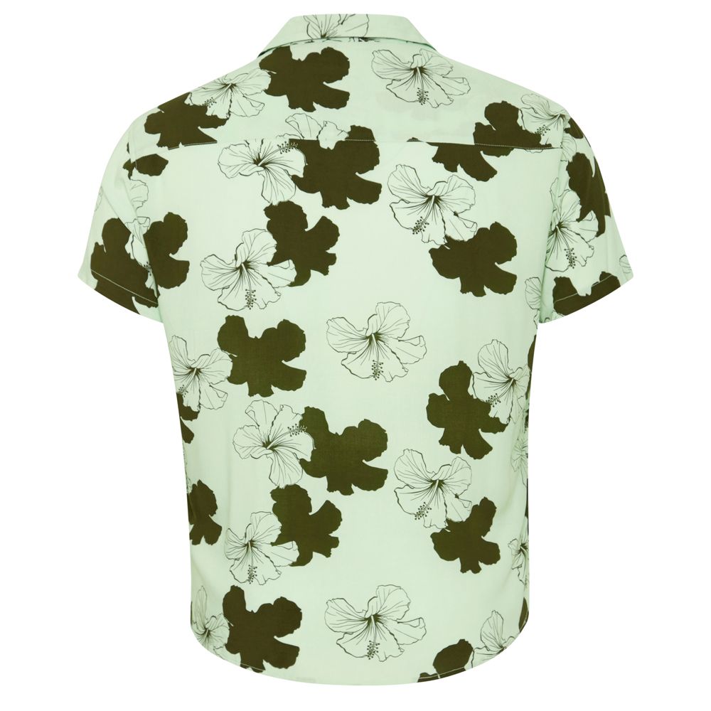 A11291 Blend Flower Print Shirt (Mint)