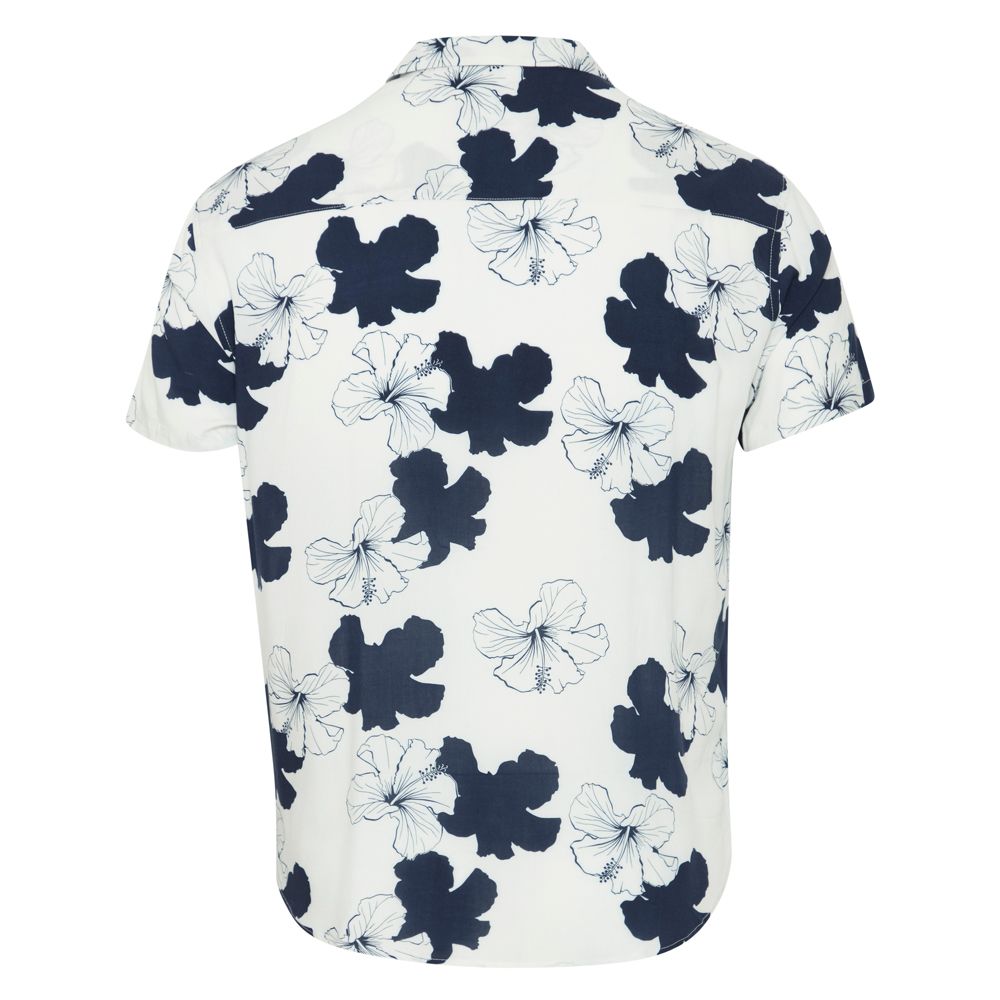 A11291 Blend Flower Print Shirt (Navy)
