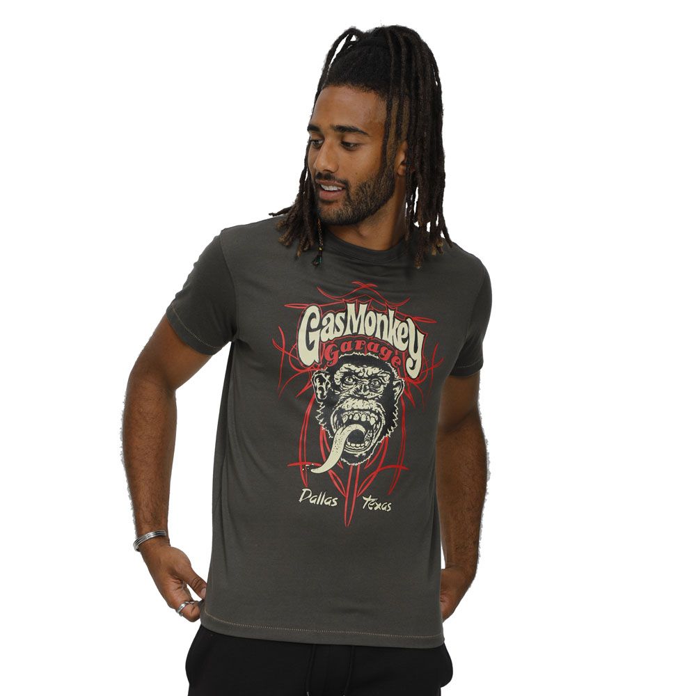 A11304 D555 Official Gas Monkey Printed T-Shirt