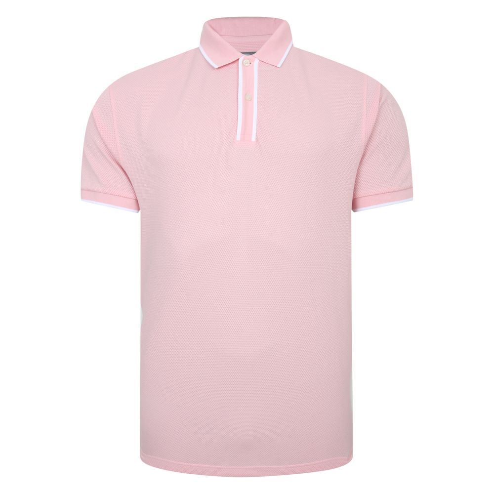 A11361 Peter Gribby Bubble Polo Shirt (Pink)