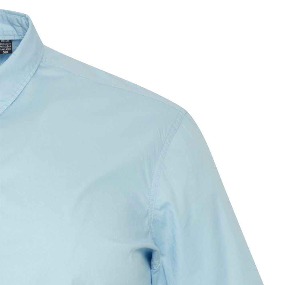 A11365 Blend Plain Stretch Shirt (Blue)