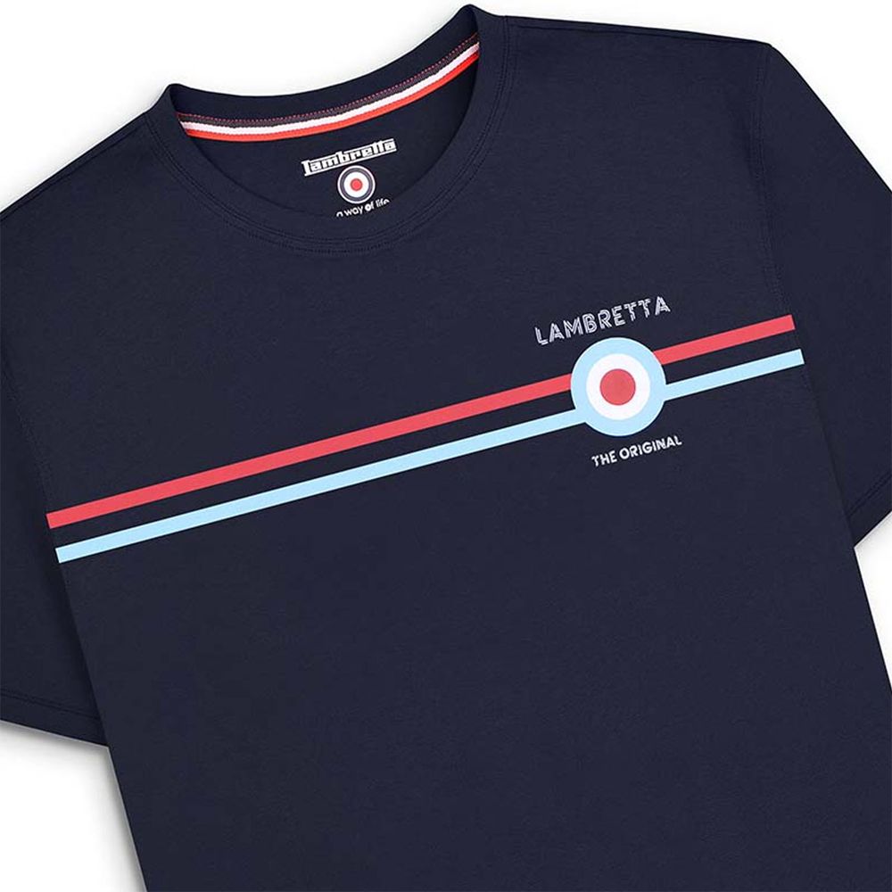 A11367 Lambretta Classic Stripe T-Shirt