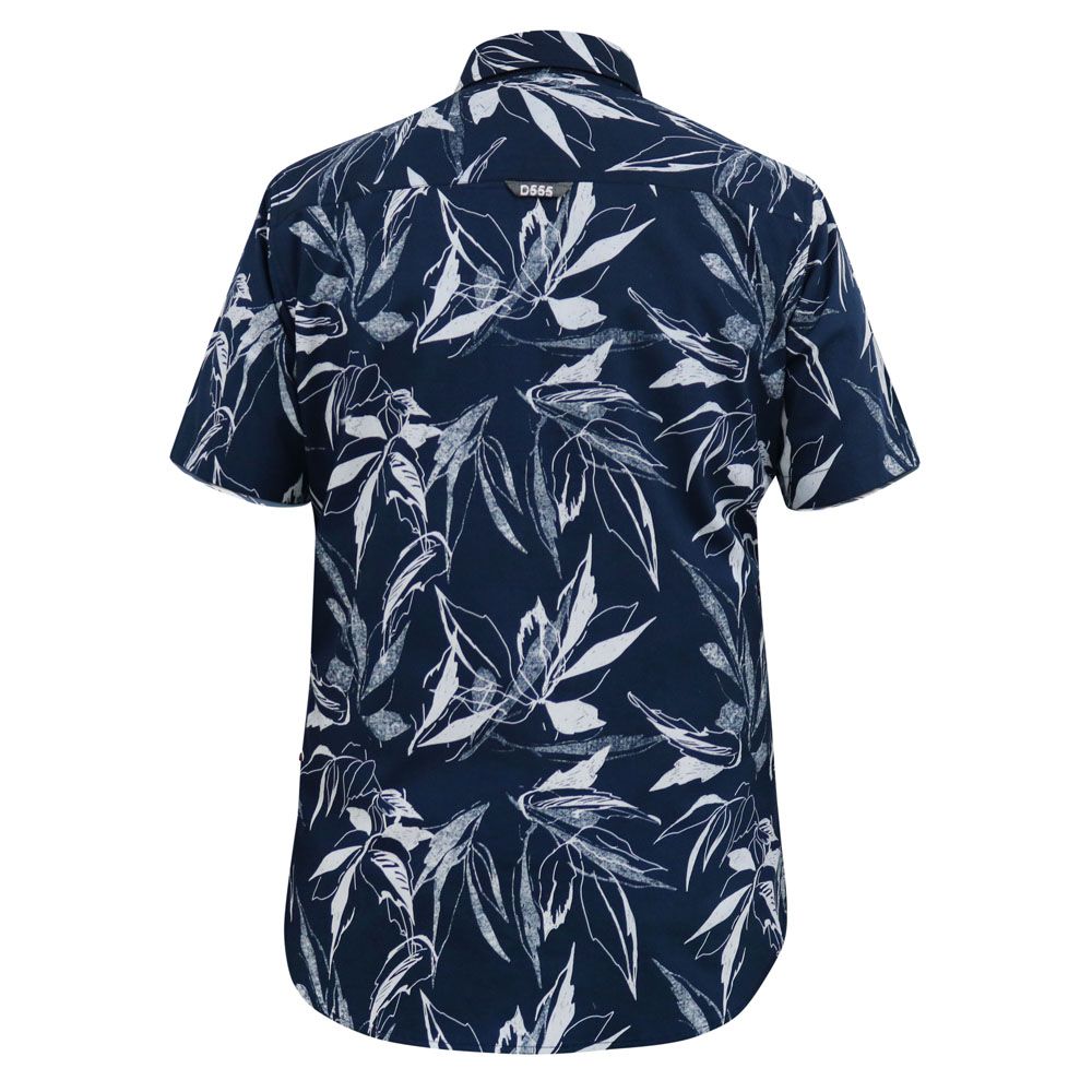 A11390 D555 Hawaiian Print Shirt