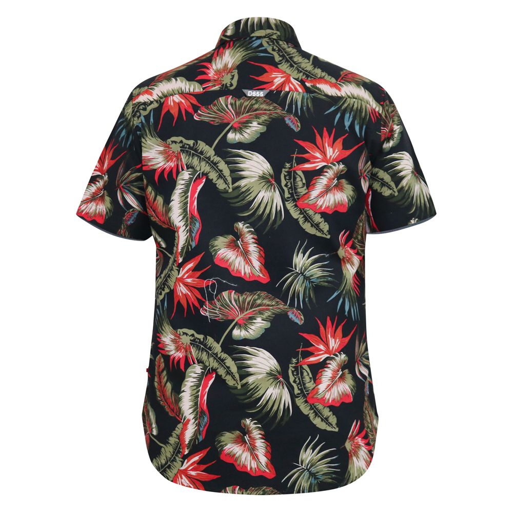 A11391 D555 Hawaiian Print Shirt
