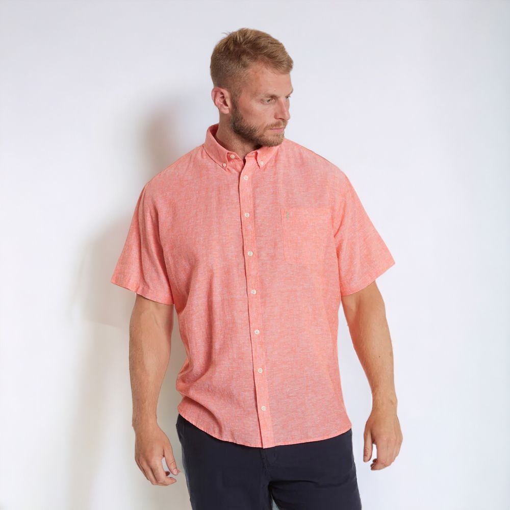 A11403XT Tall Fit North 56.4 Linen Mix Shirt (Orange)