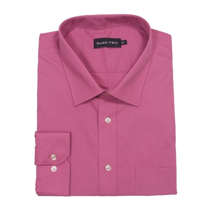 A6050XT Tall Fit Plain L/S Formal Shirt (Dusky Pink)