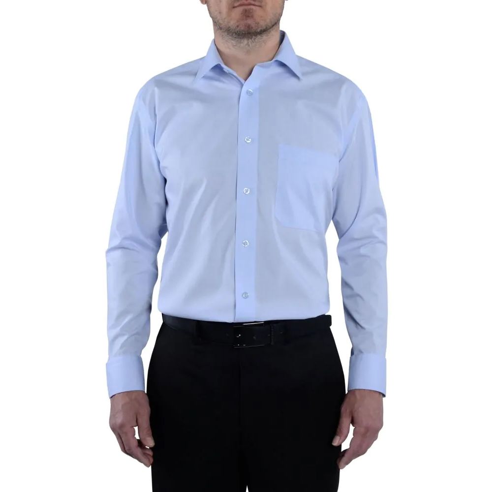 A6050XT Tall Fit Plain L/S Formal Shirt (Sky Blue)