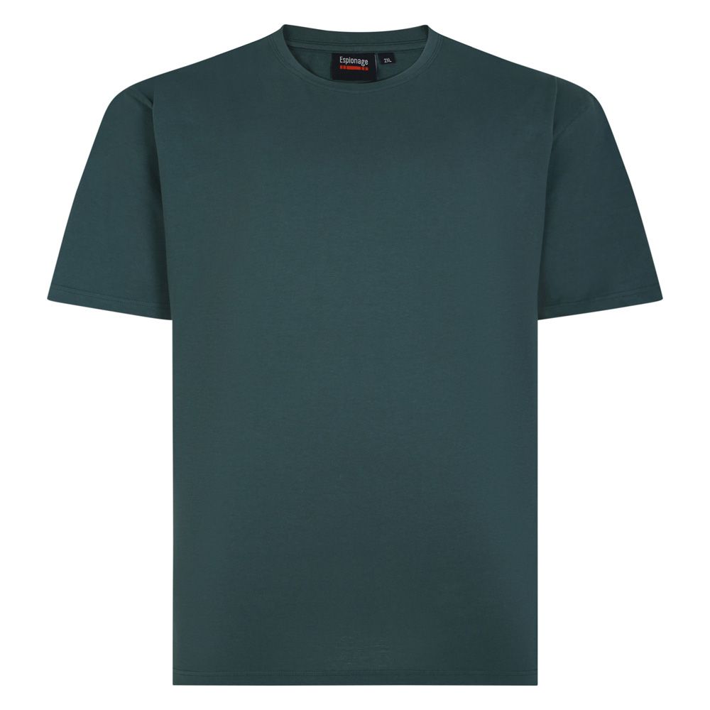 A6931 Espionage Plain Crew Neck T-Shirt (Dark Green)