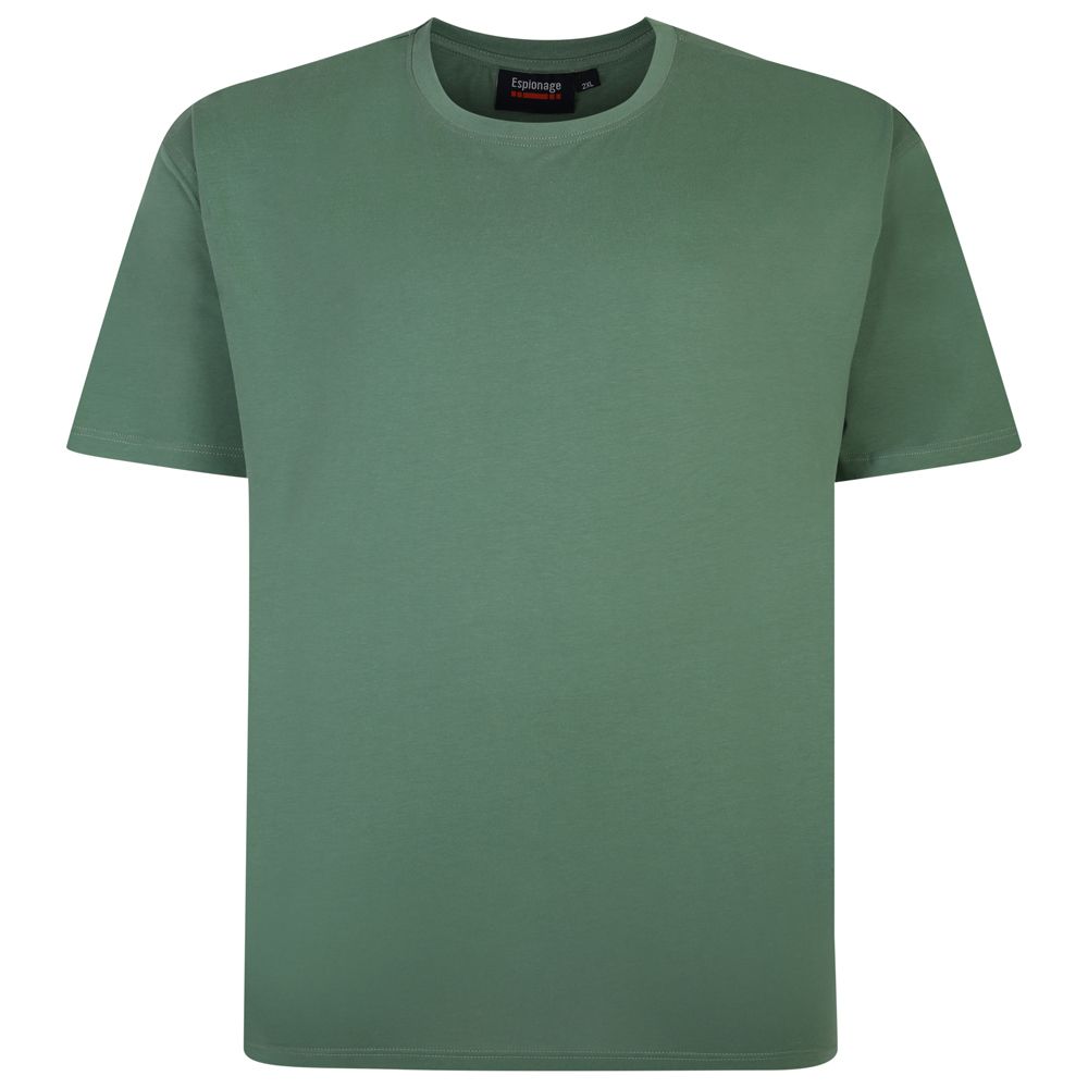 A6931 Espionage Plain Crew Neck T-Shirt (Light Green)