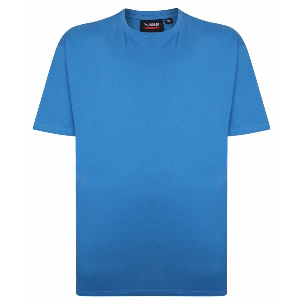 A6931 Espionage Plain Crew Neck T-Shirt (Mallard Blue)