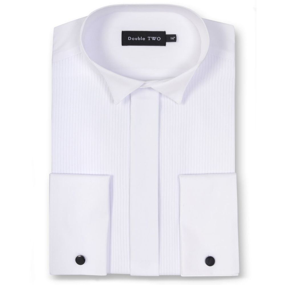 A7276 Double Two Wing Collar Dress Shirt