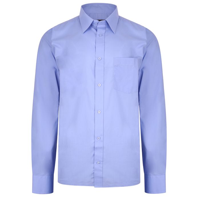 A7391 Plain Long Sleeve Shirt (Lt Blue)