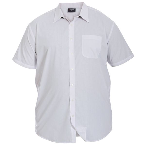 A8074 S/S Regular Collar Office Shirt (White)