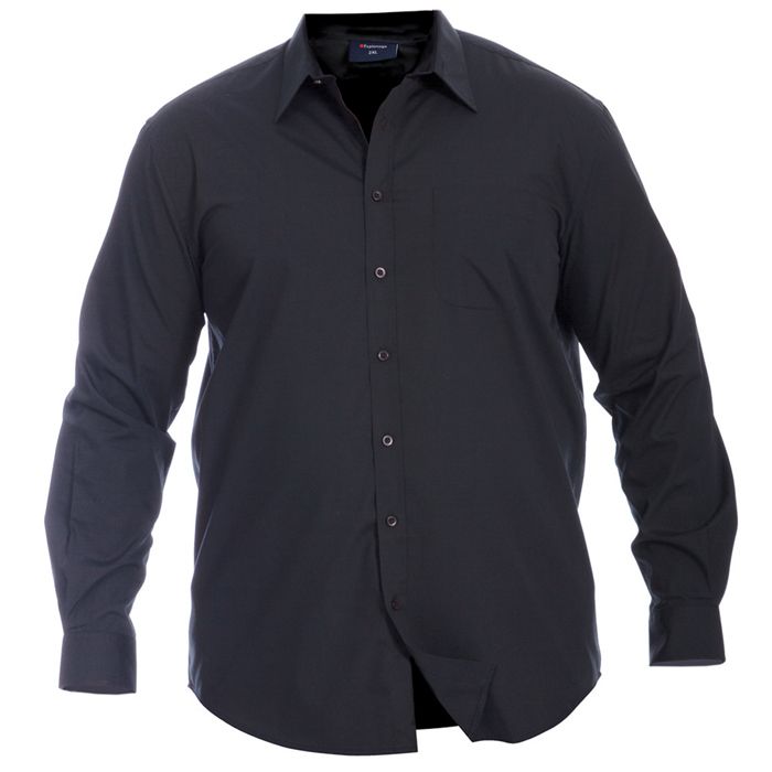 A9008 L/S Regular Collar Office Shirt (Black)