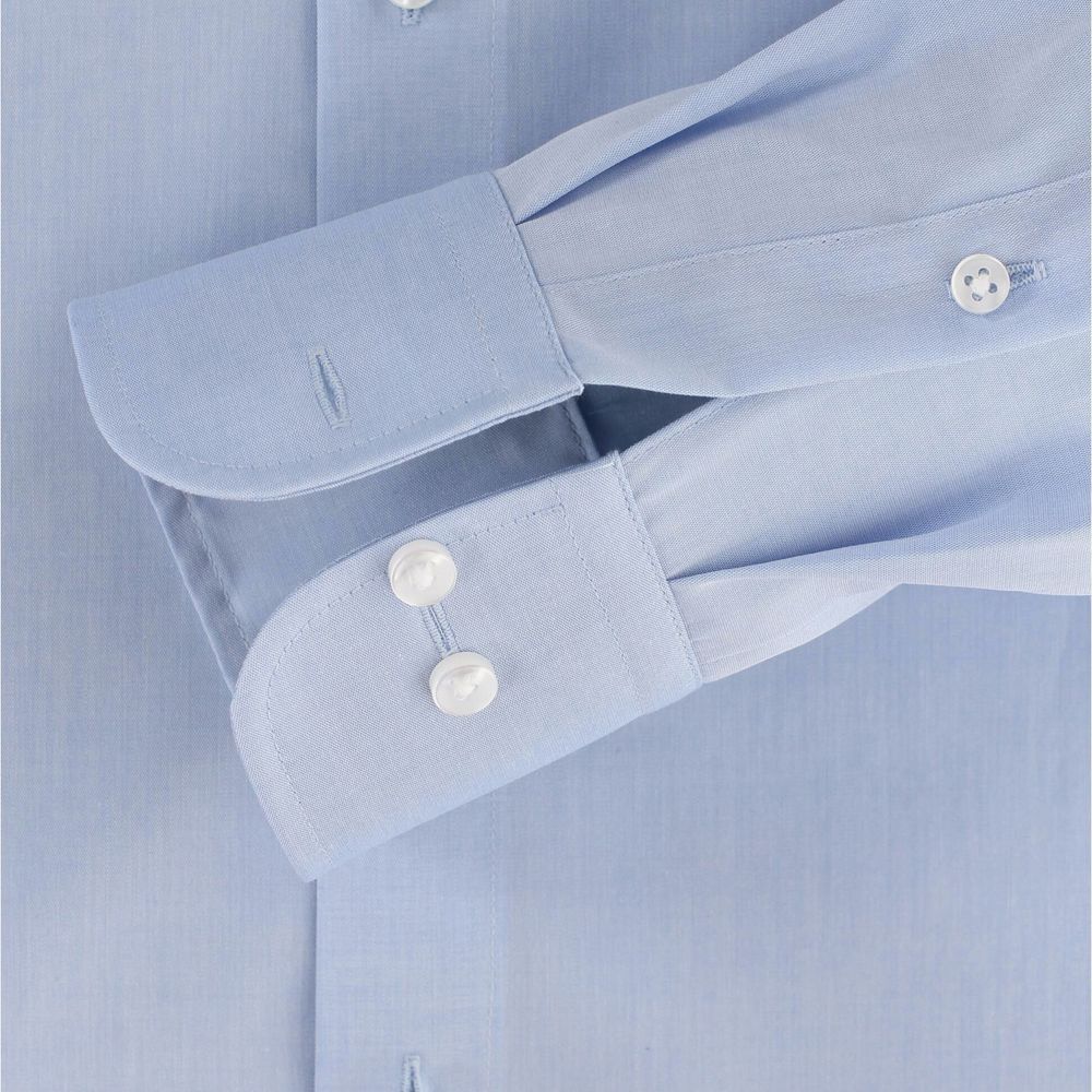 A9009 Casamoda Plain Long Sleeve Shirt (Blue)