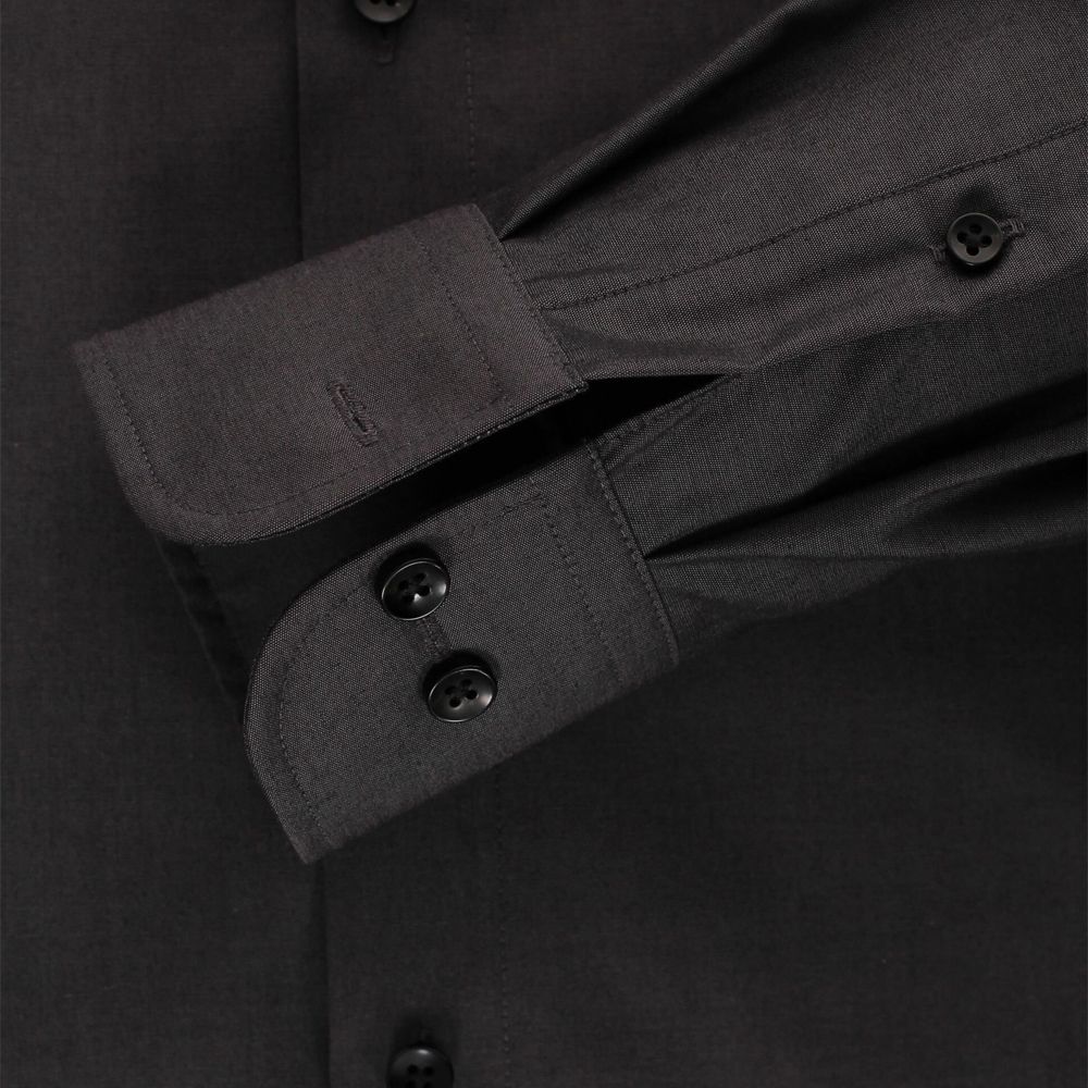 A9009 Casamoda Plain Long Sleeve Shirt (Charcoal)