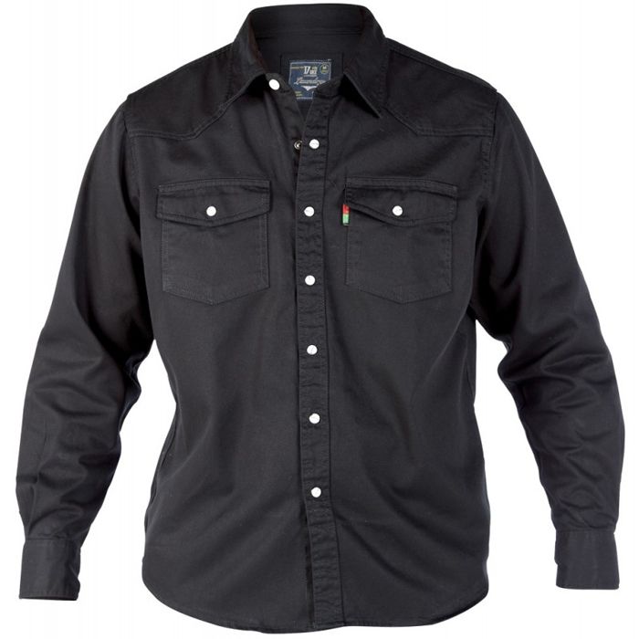 A9059 D555 Denim Shirt (Black)