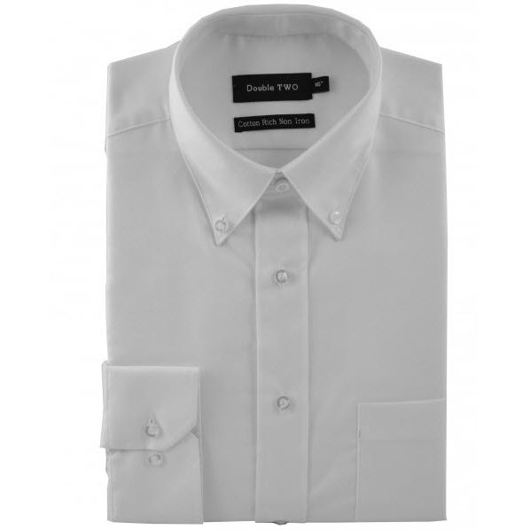 A9254L Long Sleeve Oxford Shirt (White)