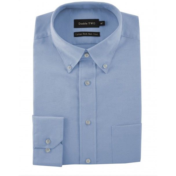A9254L Long Sleeve Oxford Shirt (Blue)