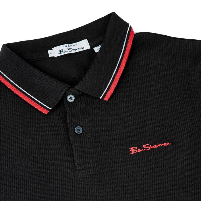 A9649 Ben Sherman Signature Polo Shirt (Black)