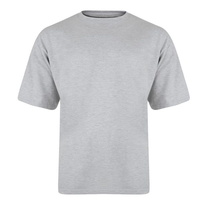 A9974 John Banks Plain Crew Neck T-Shirt (Grey)