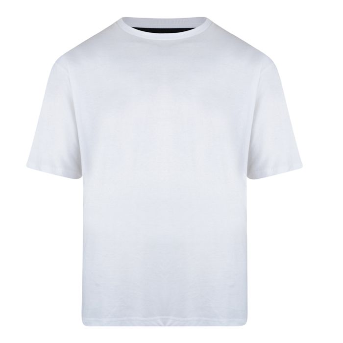 A9974 John Banks Plain Crew Neck T-Shirt (White)