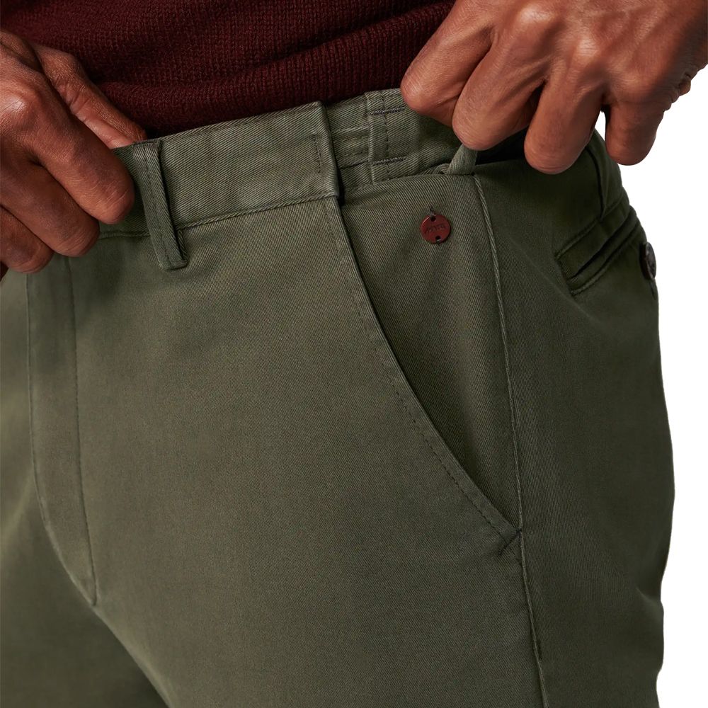 B1066XT Tall Fit Meyer Expandable Waist Chino Trouser - Olive