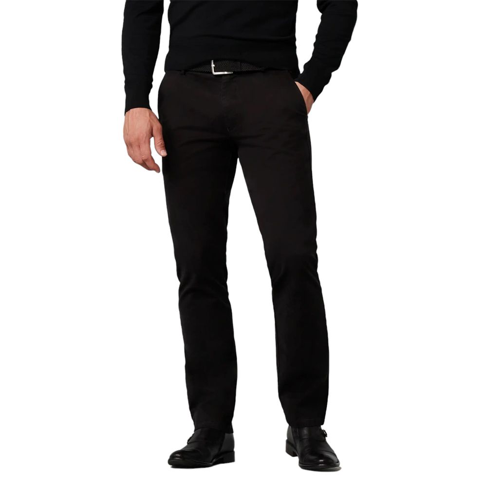B1066XT Tall Fit Meyer Expandable Waist Chino Trouser - Black