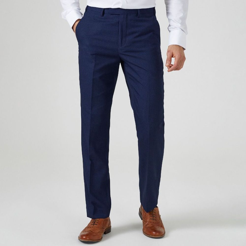 B1083 Skopes Harcourt Navy Tweed Suit Trousers