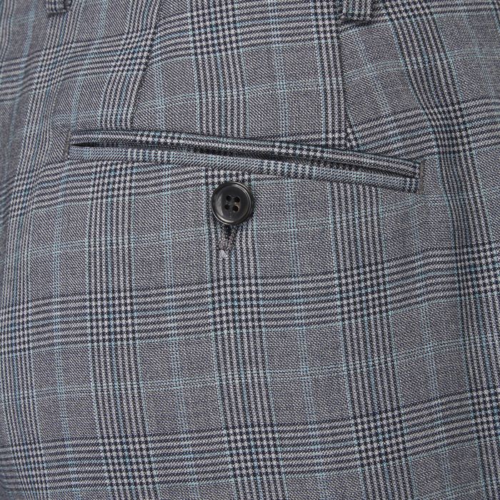 B1106 Skopes Bracale Check Suit Trousers
