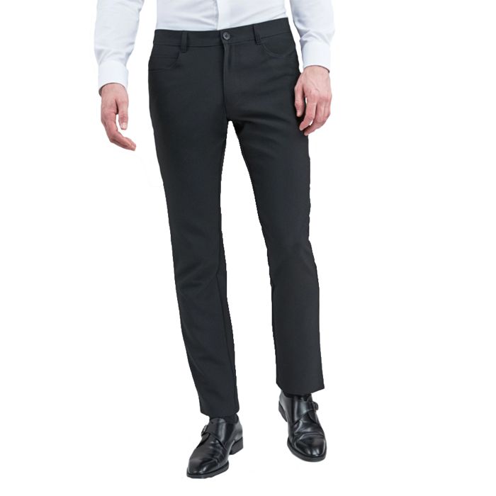 B1127 Bruhl Genua lll Jean Style Stretch Trousers (Black)