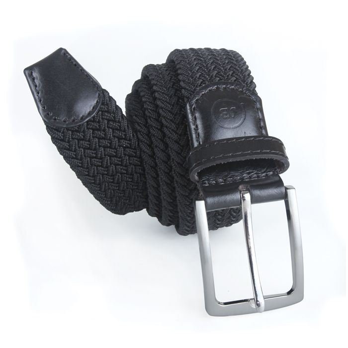 B205 Premium Stretch Braided Belt (Black)
